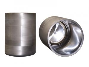 Polished tungsten crucible
